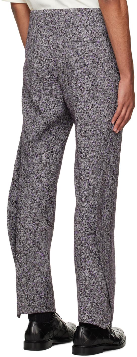 Bottega Veneta メンズ パープル カーブ トラウザーズ パンツ