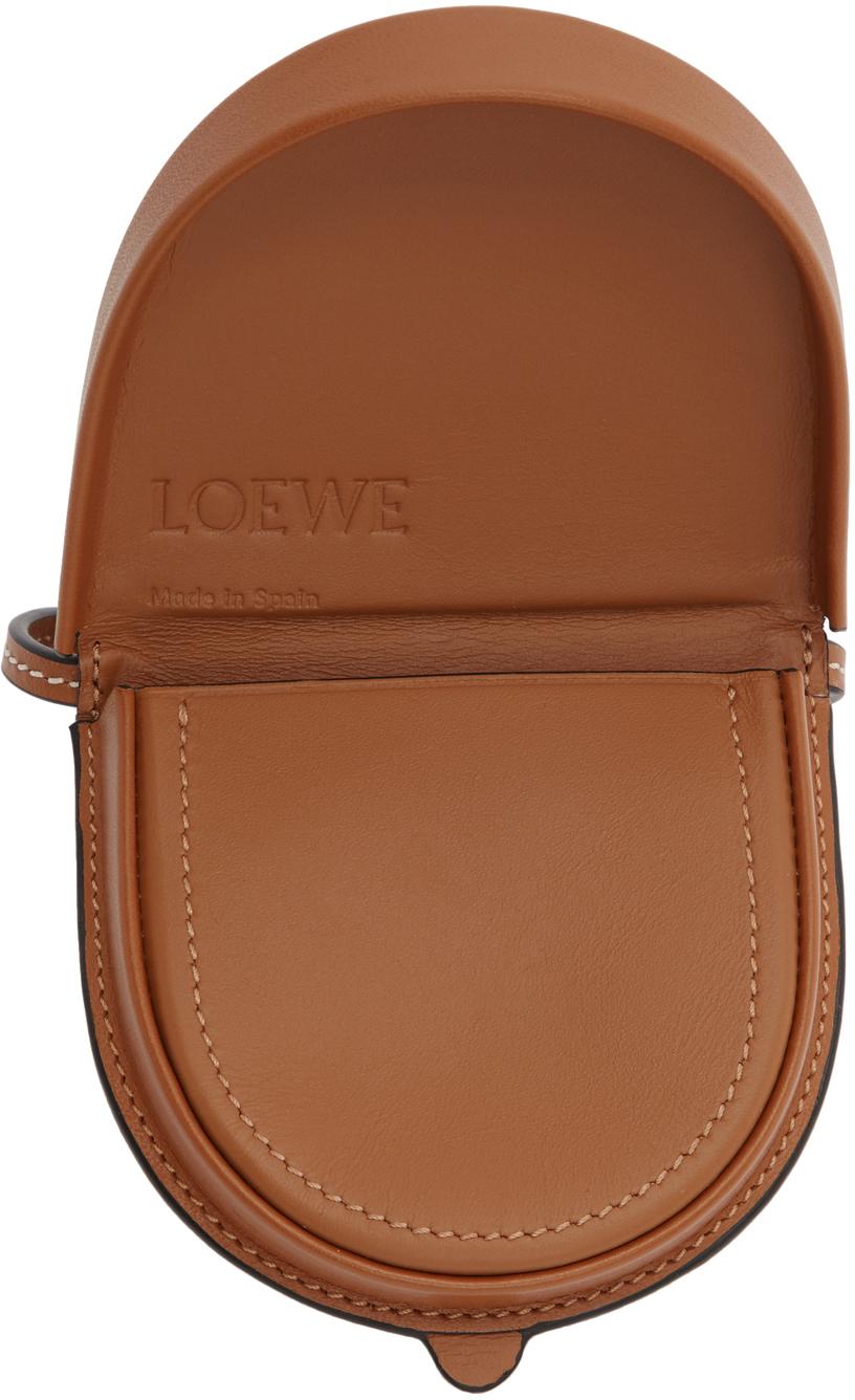 large heel pouch tan