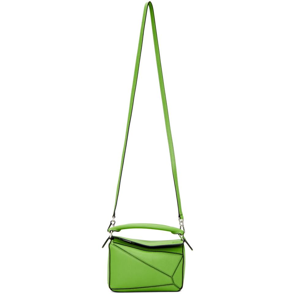 Loewe Puzzle Bag Leather Mini at 1stDibs  green puzzle bag, loewe  multicolor puzzle bag, loewe puzzle bag white