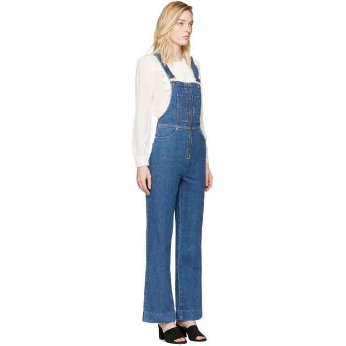 alexa chung denim jumpsuit