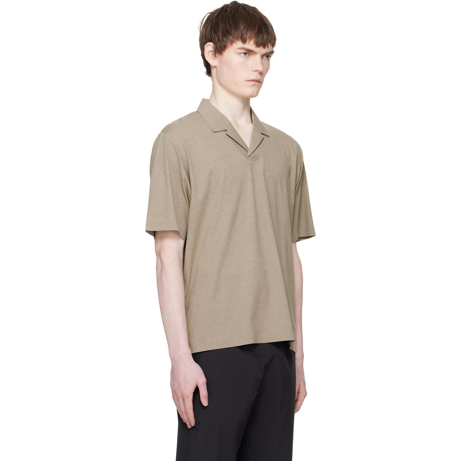 Veilance Taupe Metron S/S Polo in Black for Men | Lyst UK
