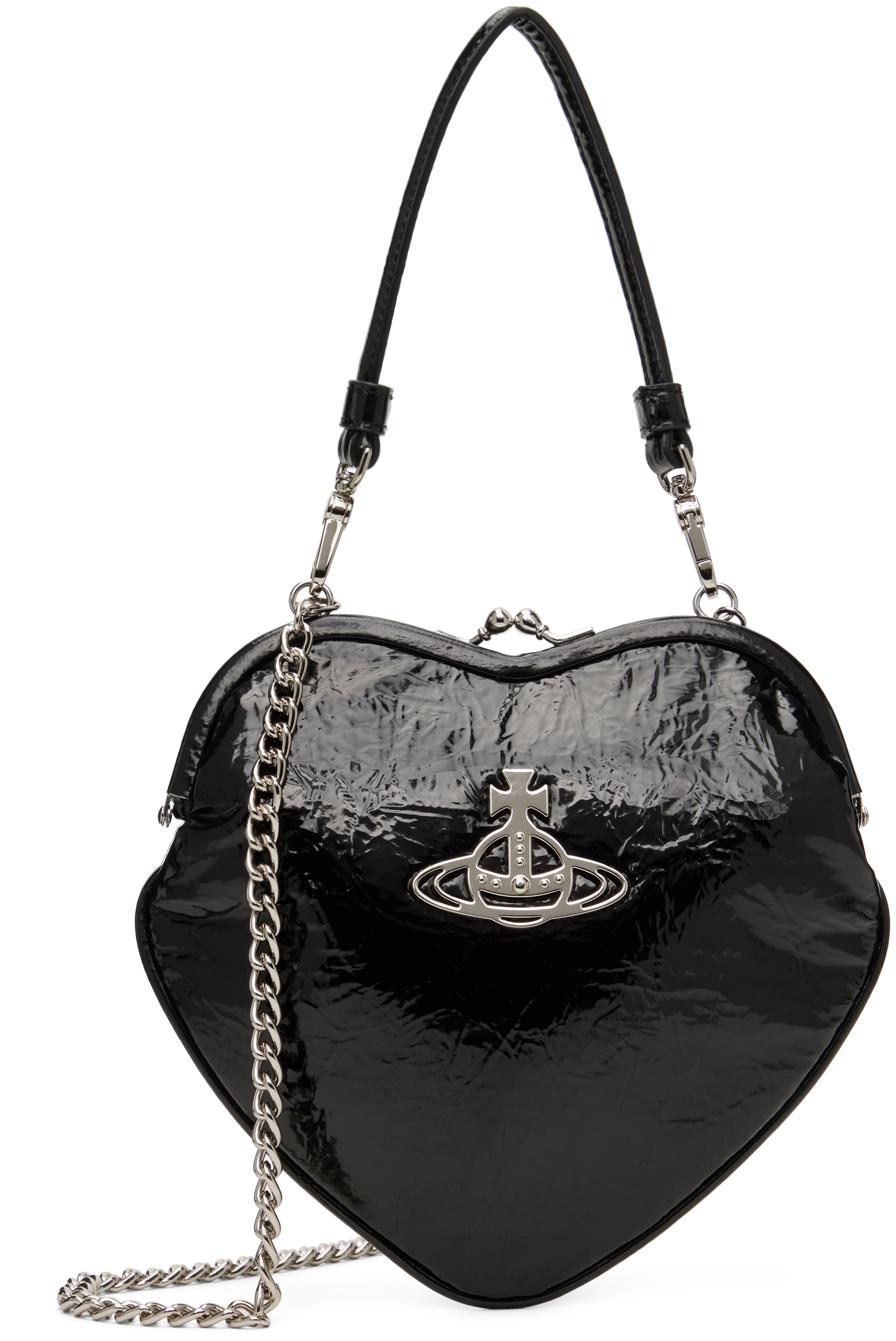 Vivienne Westwood Black Belle Heart Frame Bag Lyst Australia