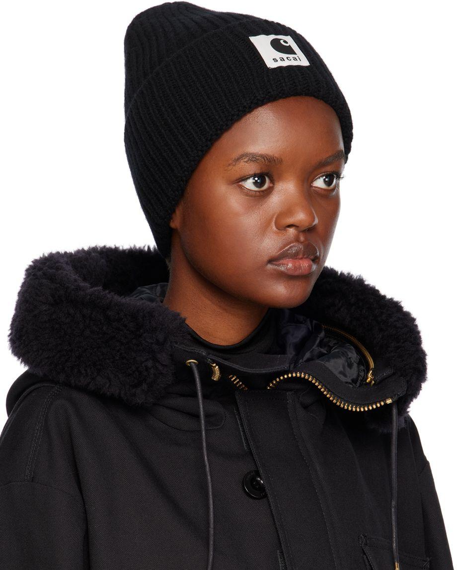 Sacai Black Carhartt Wip Edition Beanie | Lyst