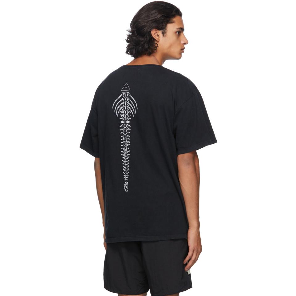 Rhude T-shirt Snake Logo in Black,Grey 
