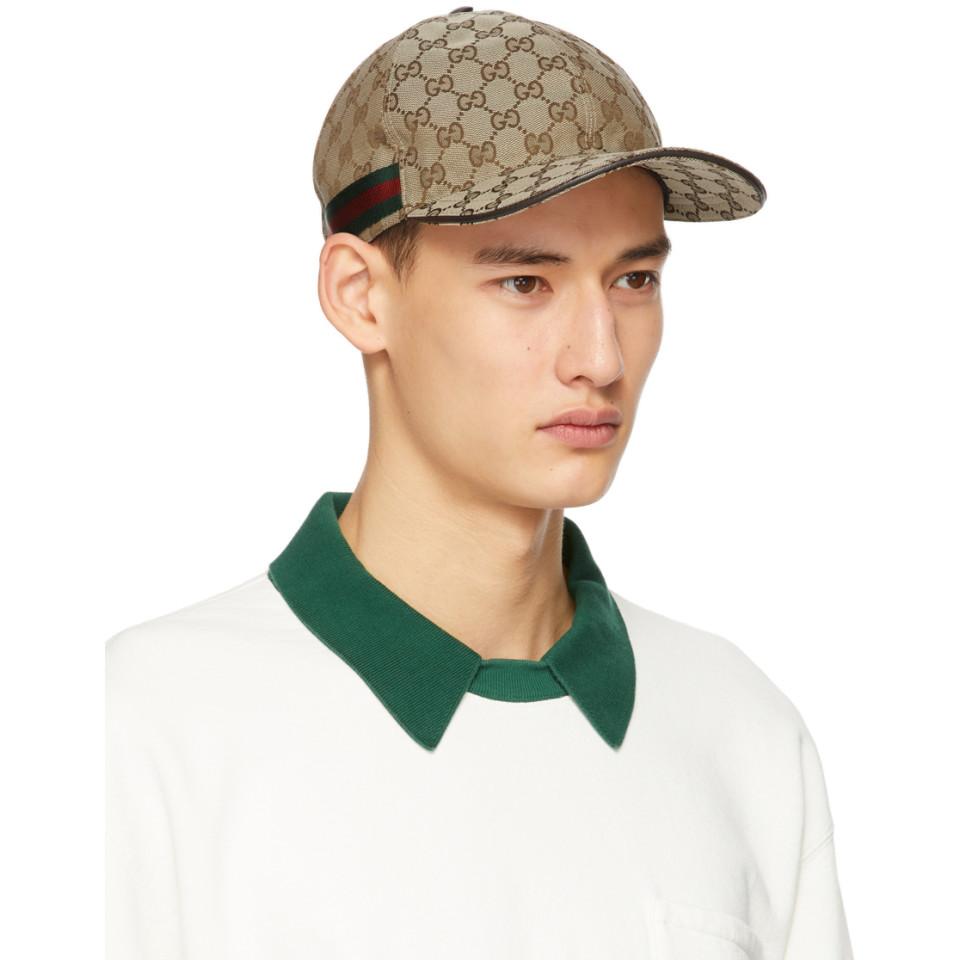 Gucci Gg Canvas Cap in Beige (Natural) for Men - Save 48% - Lyst