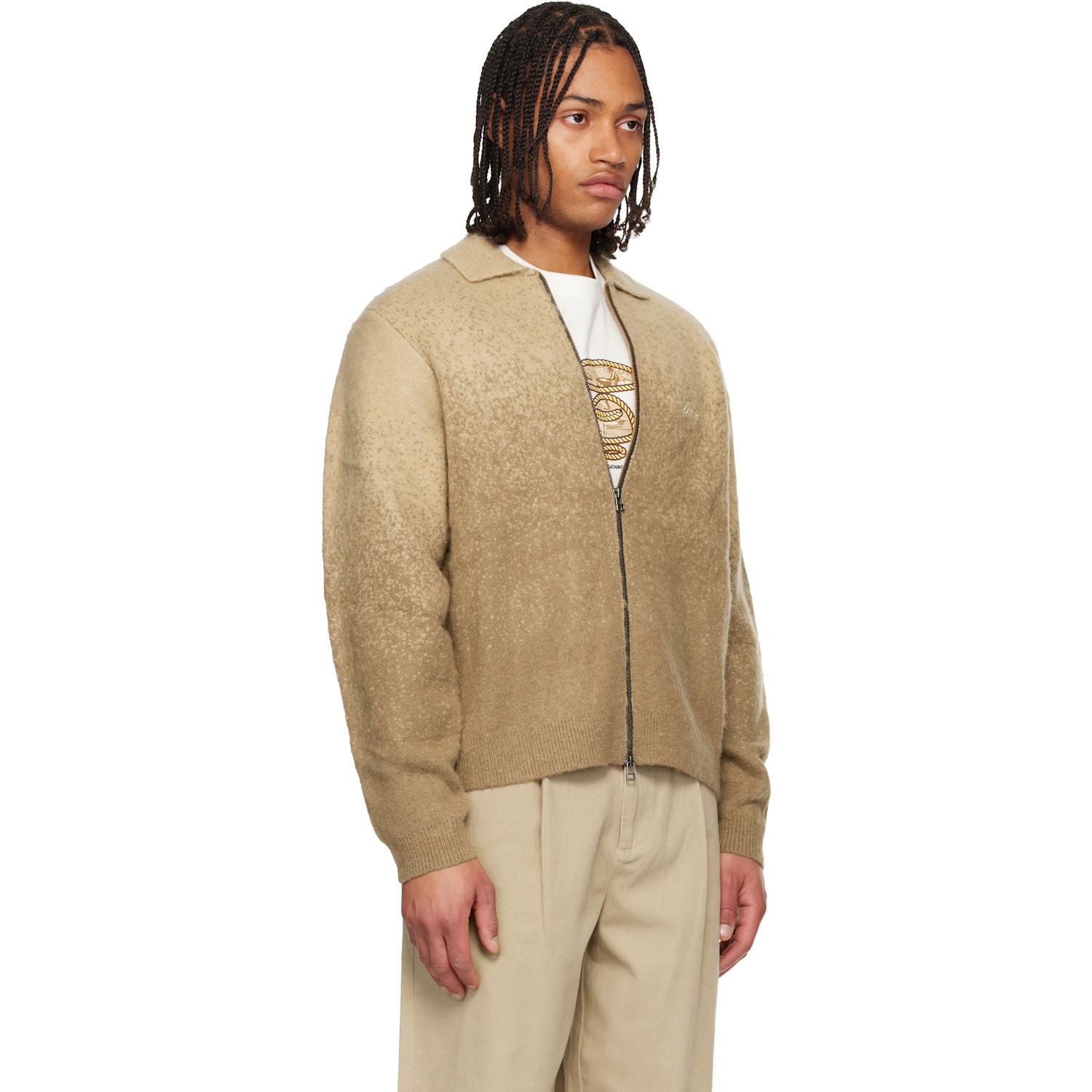 Dime Mohair Double Zip Knit Sweater in Natural for Men | Lyst UK