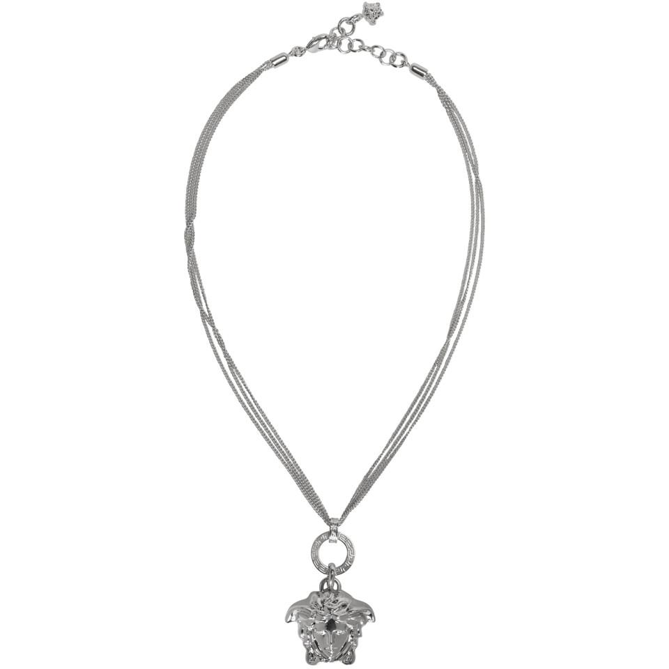 versace medusa necklace silver