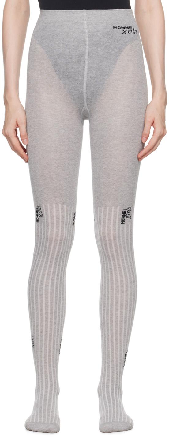 HOMME GIRLS LOGO TIGHTS/タイツ WINE S/Mサイズ HOMME GIRLS LOGO TIGHTS/タイツ WINE S/Mサイズ