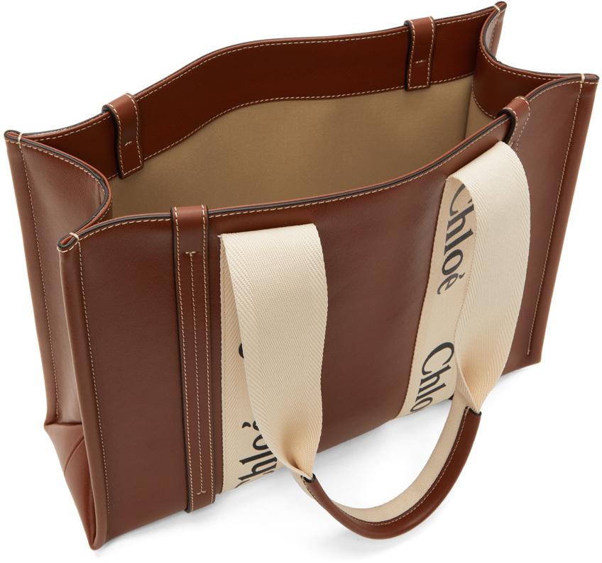 大特価SALE★CHLOE★Woody ミニ トートバッグ★BROWN Chloé リネン製Woodyスモールトートバッグ | Chloé JP