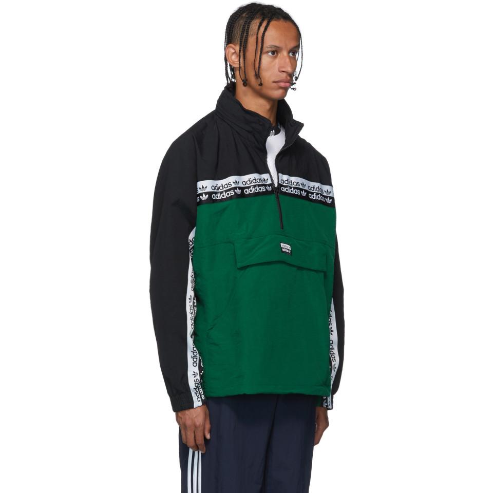 adidas Originals Synthetic Green And Black Ryv Blkd 2.0 Track Jacket for  Men - Lyst