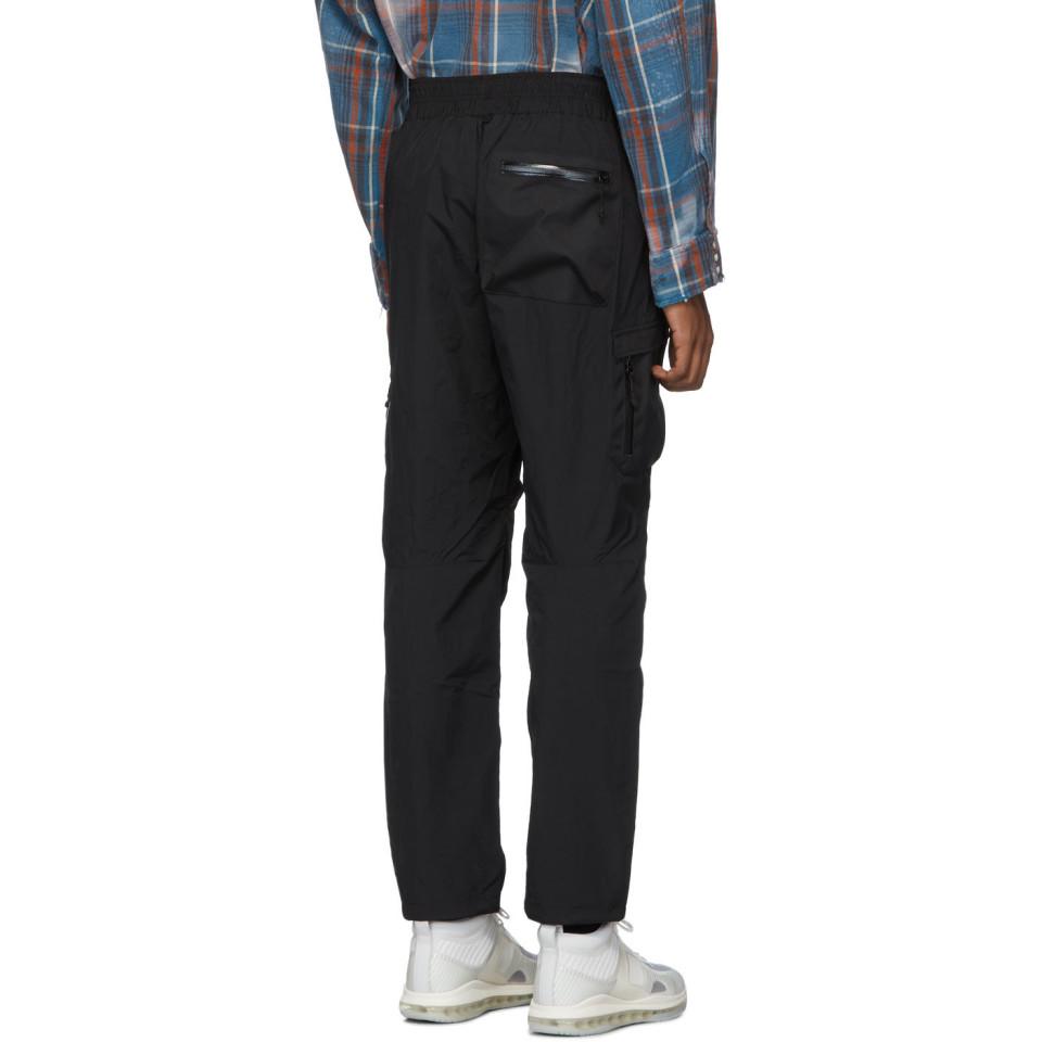 john elliott high shrunk nylon cargo pants