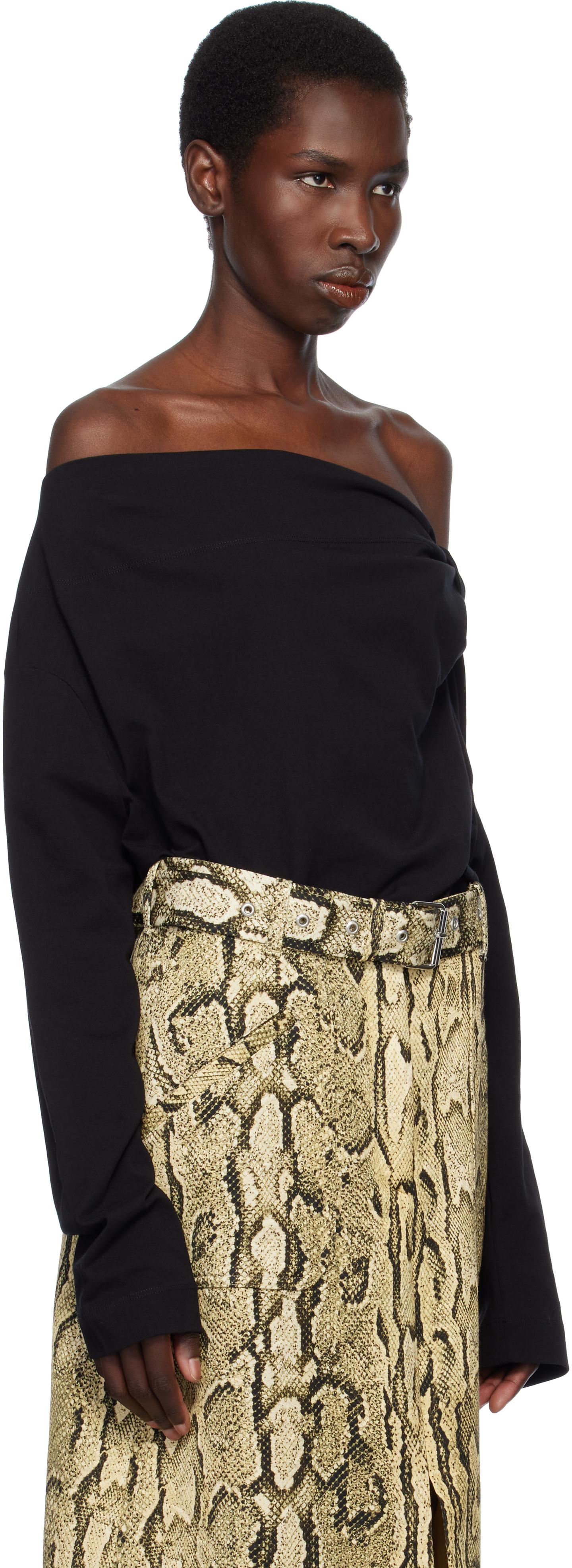 【関税込み】Dries Van Noten ブラック オフショルダー トップス Dries Van Noten ブラック オフショルダー トップス ブラック | Lyst