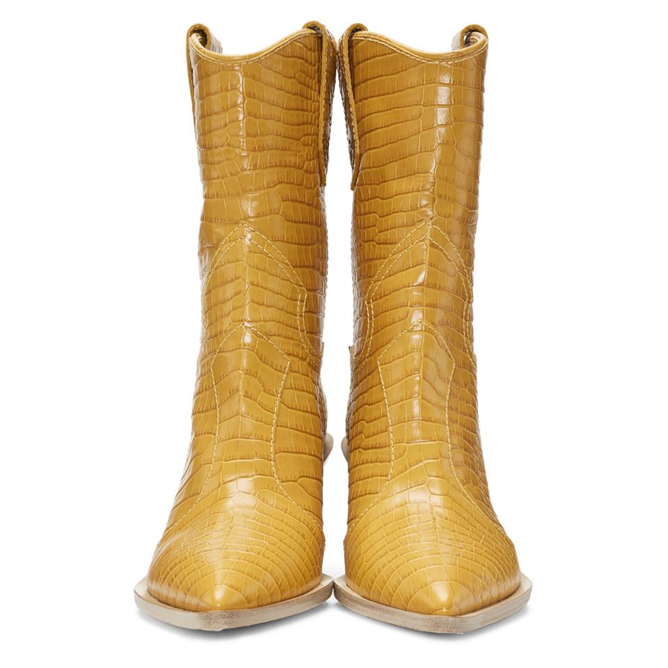 Fendi boots yellow hot sale