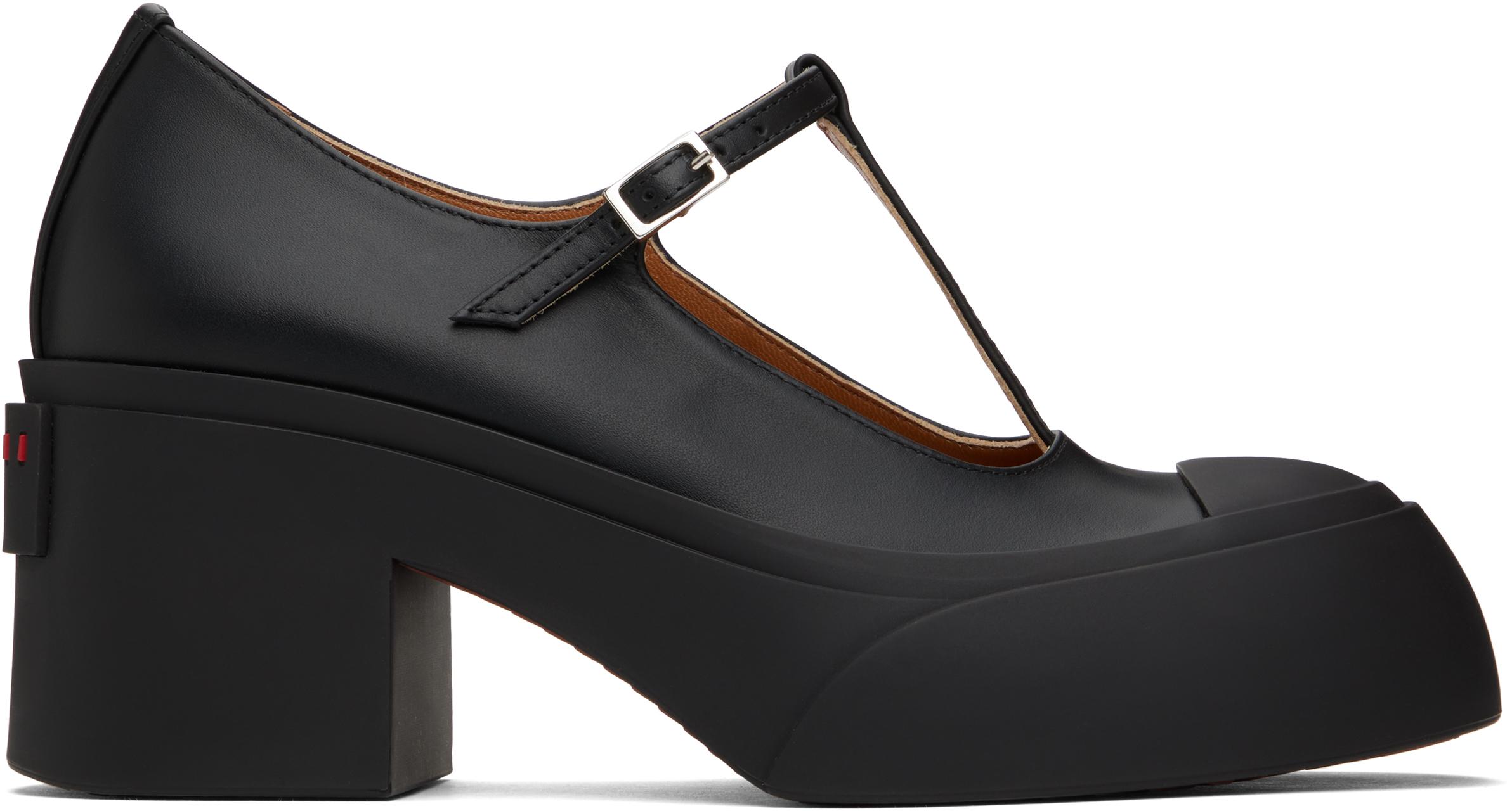 ◆ Marni ◆ブラック Pablo ヒールメリージェーン マルニメリージェーン Mary Jane ストラップ ヒール