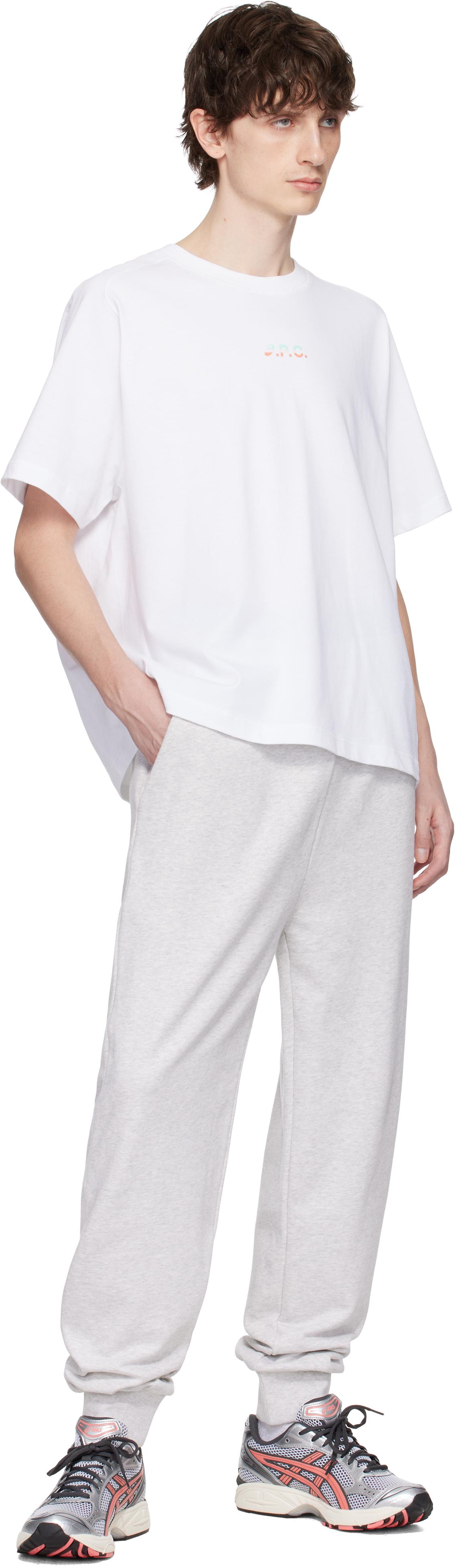 【関税込み】A.P.C. ホワイト ASICSエディション Wind Tシャツ 送料関税込♪【A.P.C.】White ASICS Edition Wind T-shirt