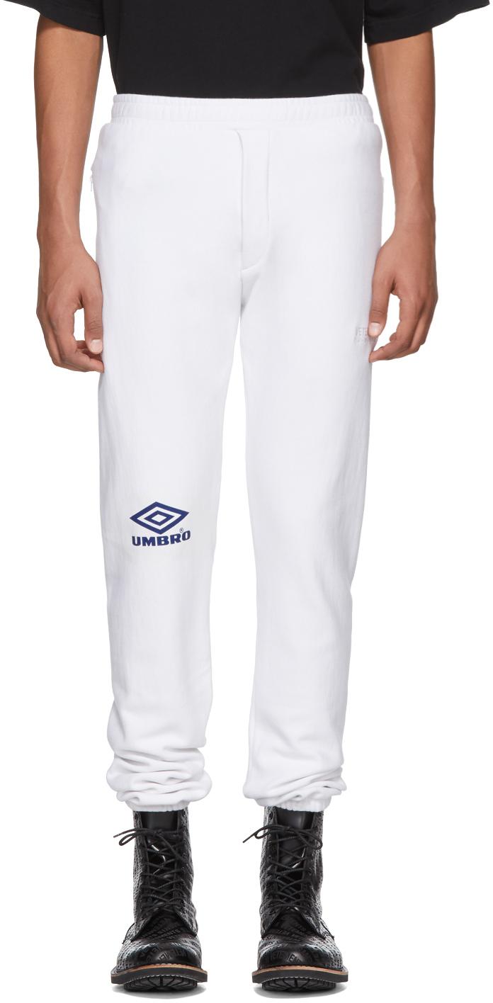 Vetements Umbro Edition Logo Lounge Pants in White for Men - Lyst