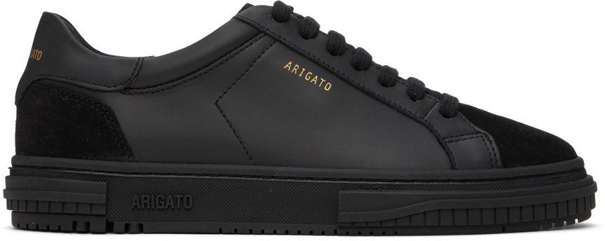 black axel arigato trainers