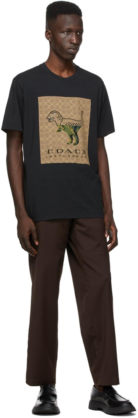 COACH Signature Logo Rexy Tee in Black for Men | Lyst