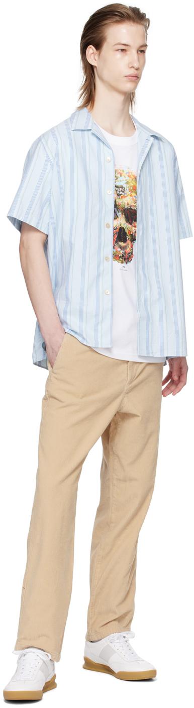 Paul Smith メンズ ホワイト Sticker Skull Tシャツ Tシャツ Paul Smith メンズ ホワイト Sticker Skull Tシャツ Tシャツ
