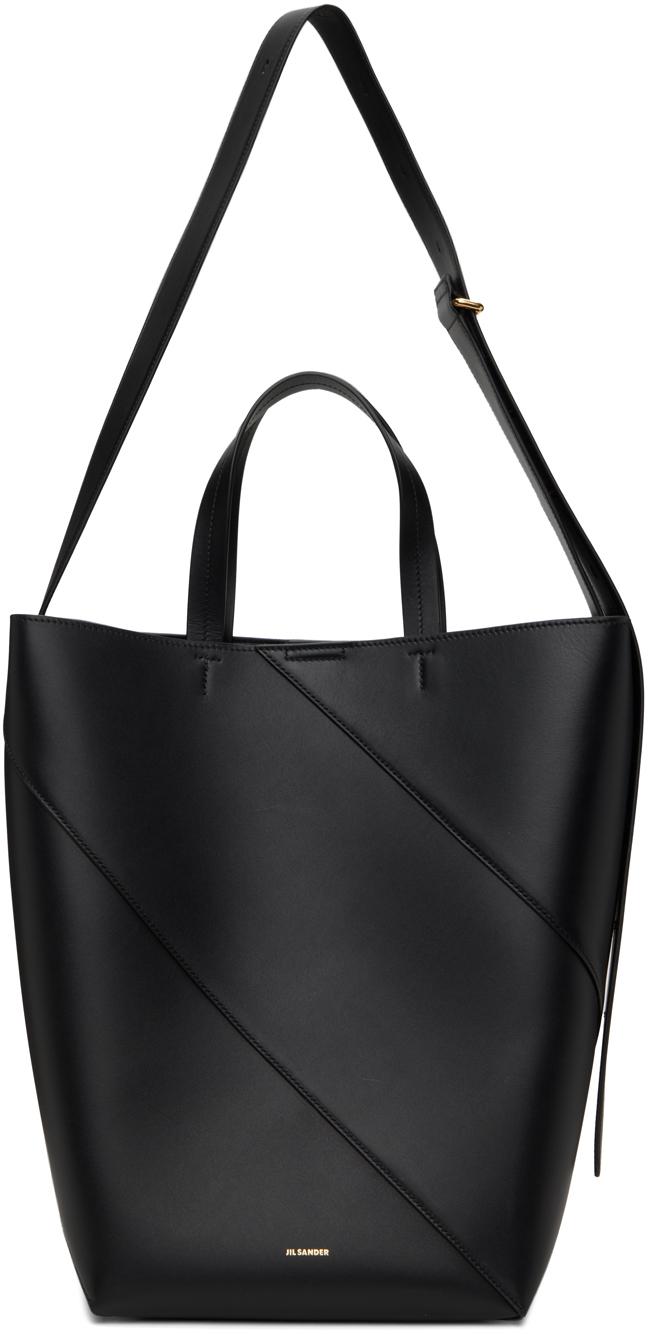 新作*JILSANDER*Vertigo ミディアム レザー トート ブラック