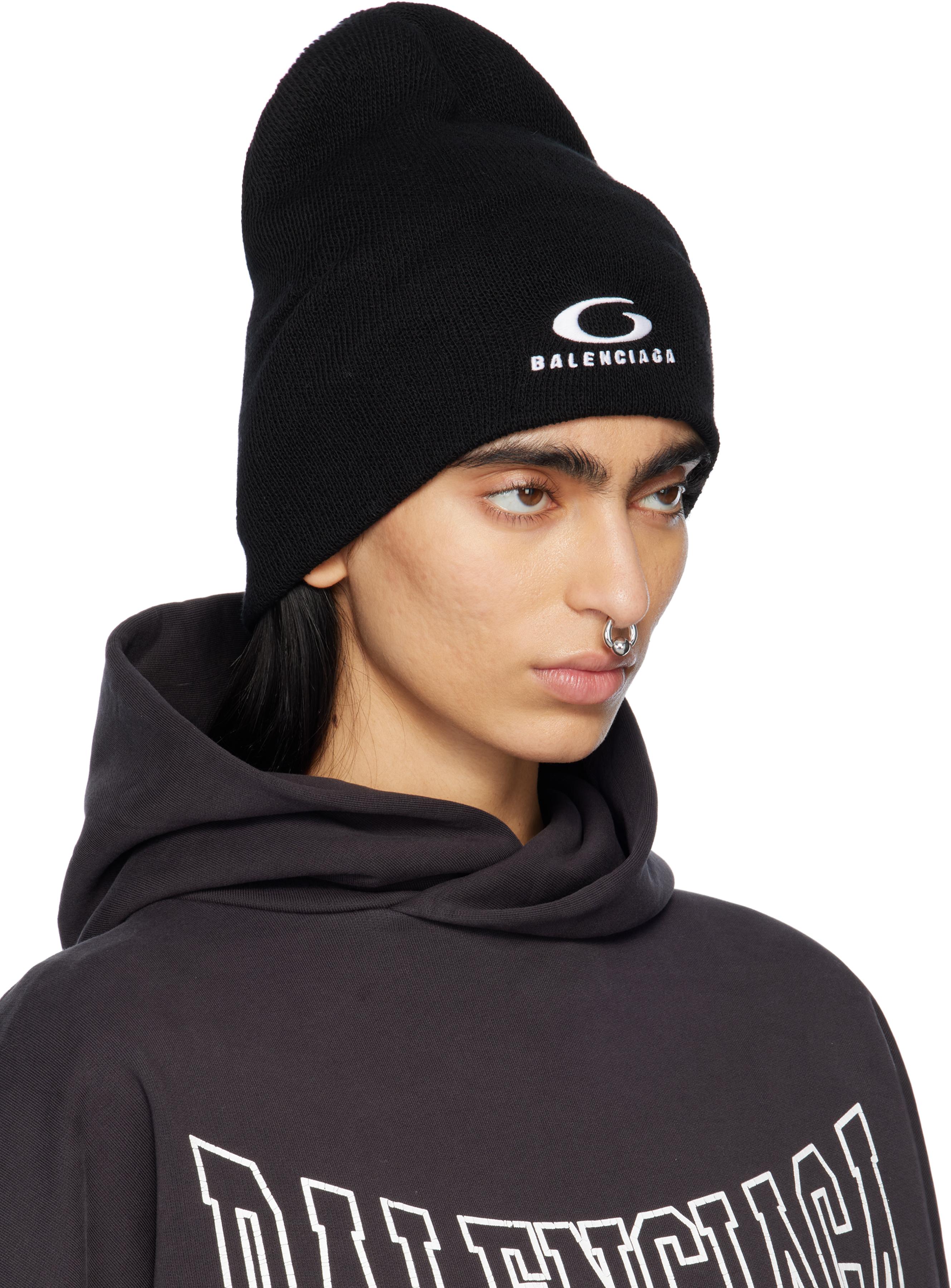 Balenciaga Loop Sports Icon Beanie in Black | Lyst