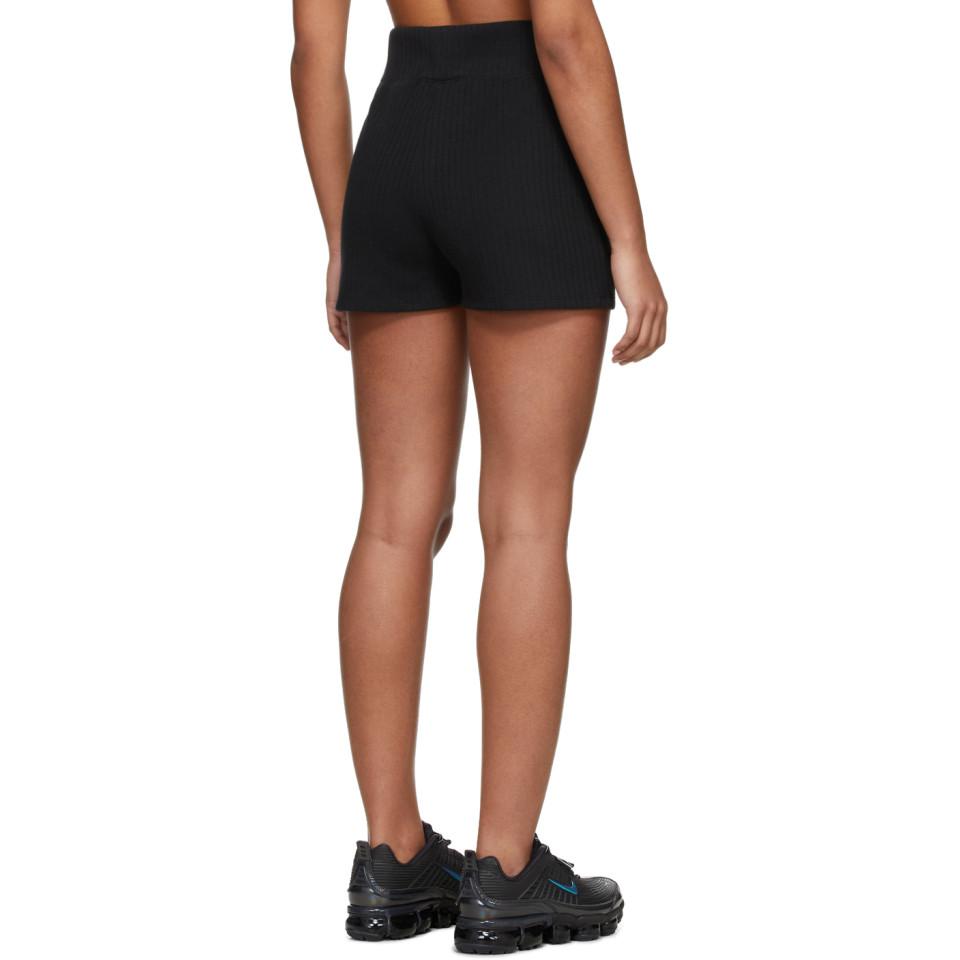 Nike Black Ribbed Bike Shorts | Lyst
