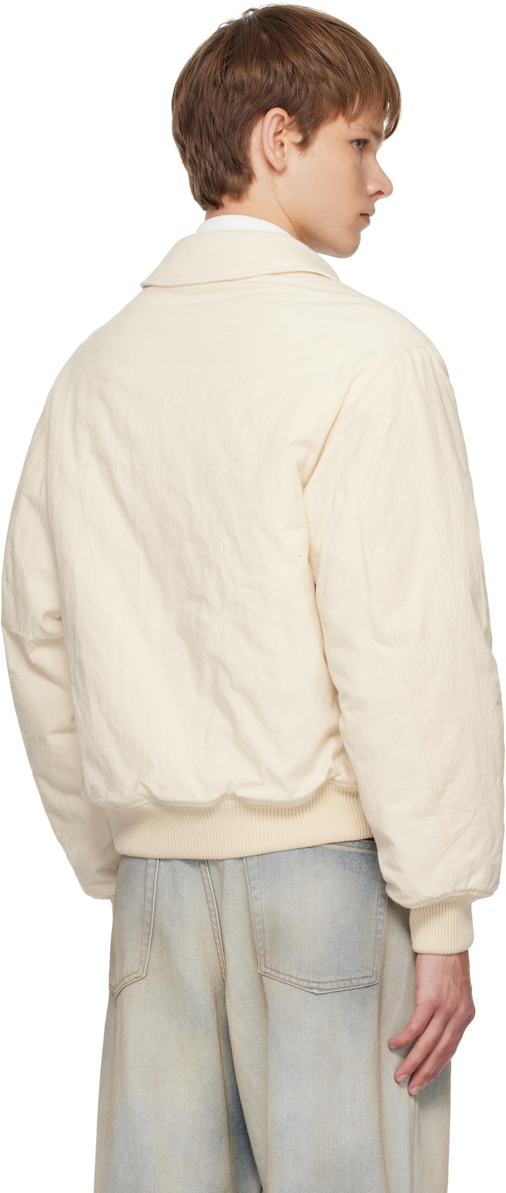 STEFAN COOKE Cb Patch Bomber Jacket in Natural for Men | Lyst UK