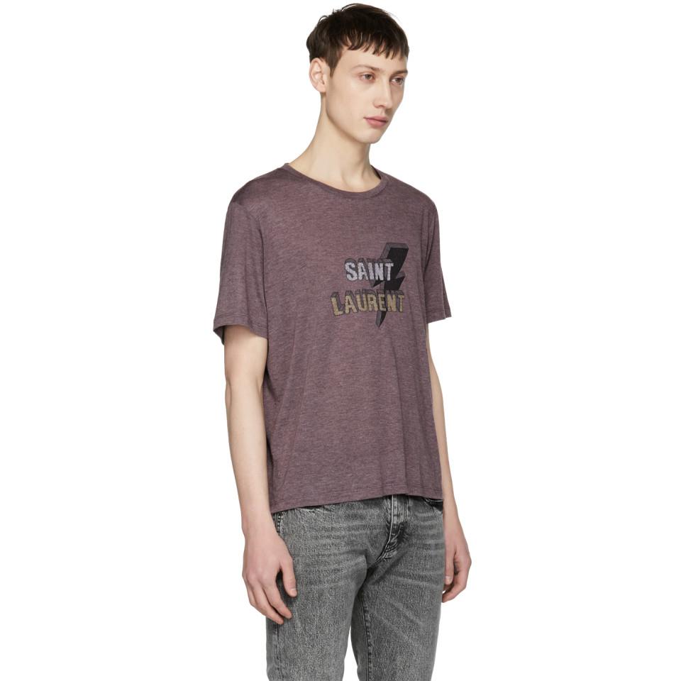 saint laurent thunder t shirt