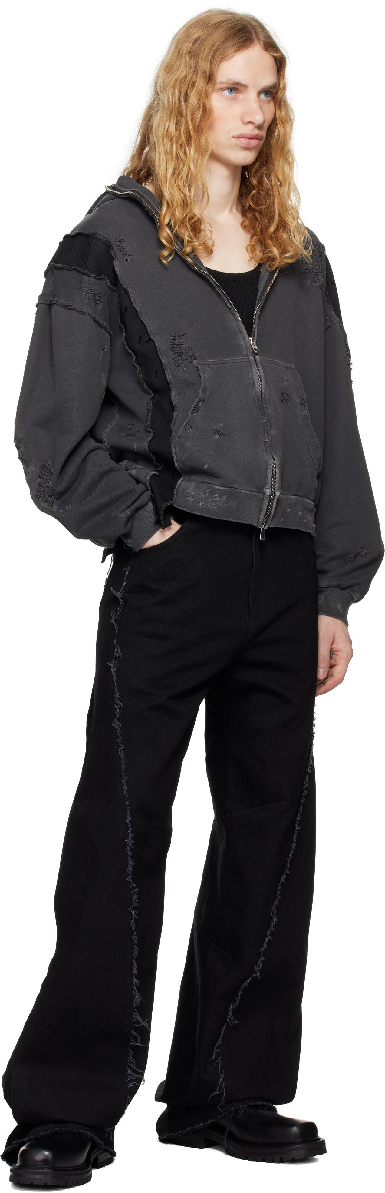 CMMAWEAR メンズ ブラック Articulated ジーンズ ジーンズ