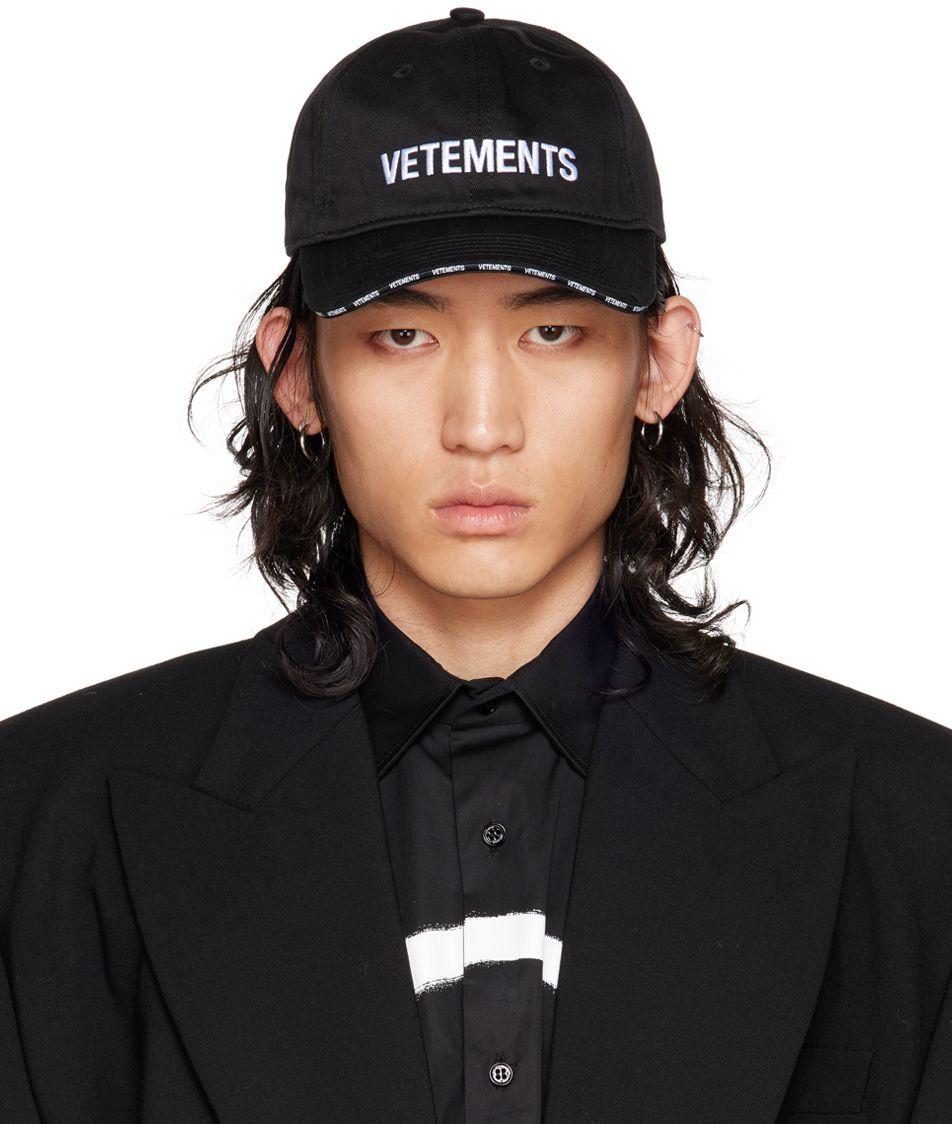Vetements Iconic Logo Cap in Black for Men | Lyst