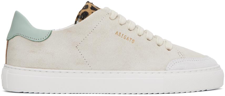 Axel Arigato Beige Green Clean 90 Triple Sneakers in Black Lyst