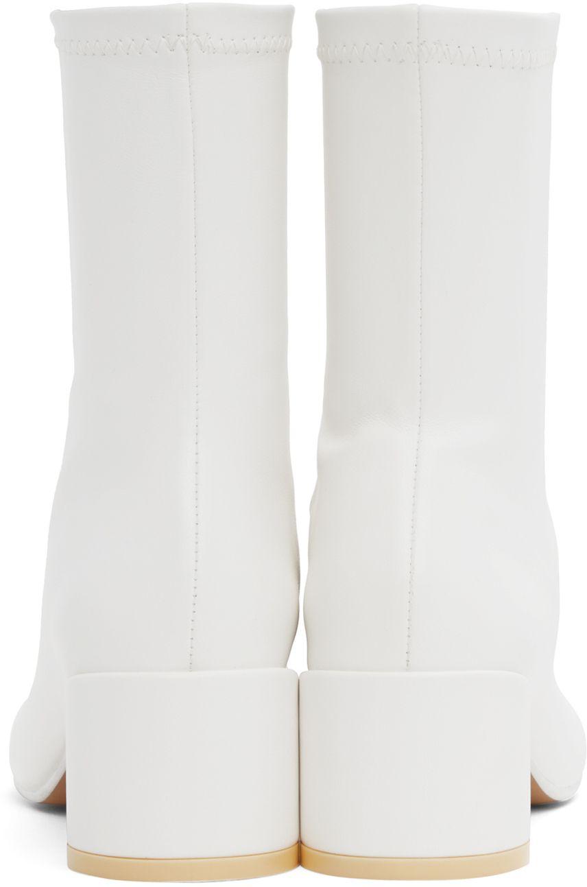 mm6 maison margiela white boots