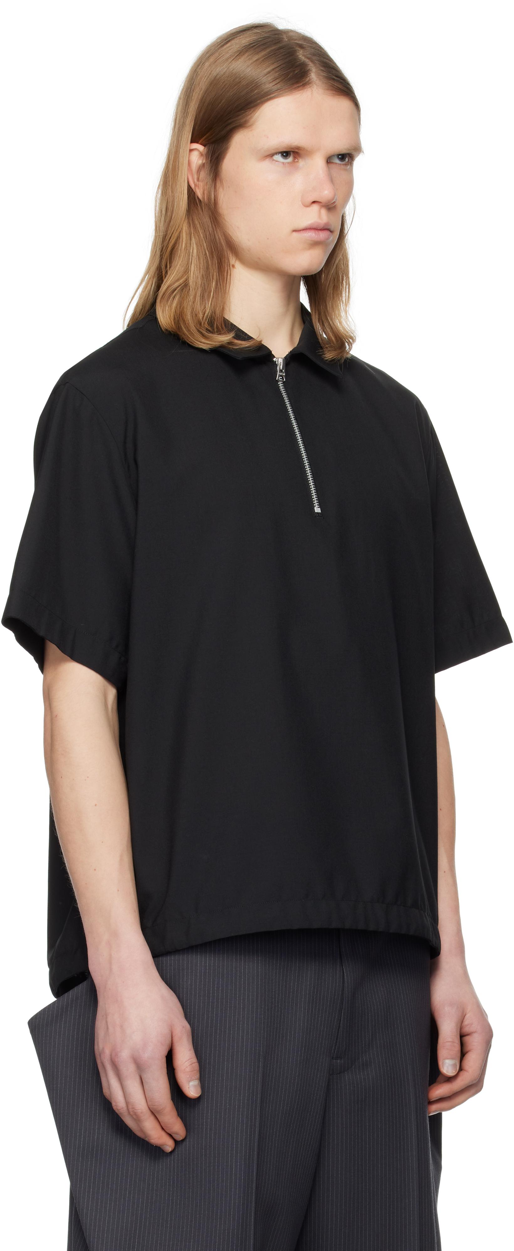 sacai ポロシャツ　ネイビー sacai ポロシャツネイビー