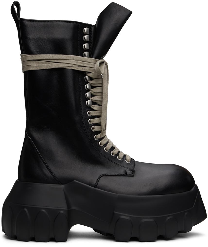 RICK OWENS Army Mega Tractor ブーツ Rick Owens Porterville Army Mega Tractor Boots in Black for