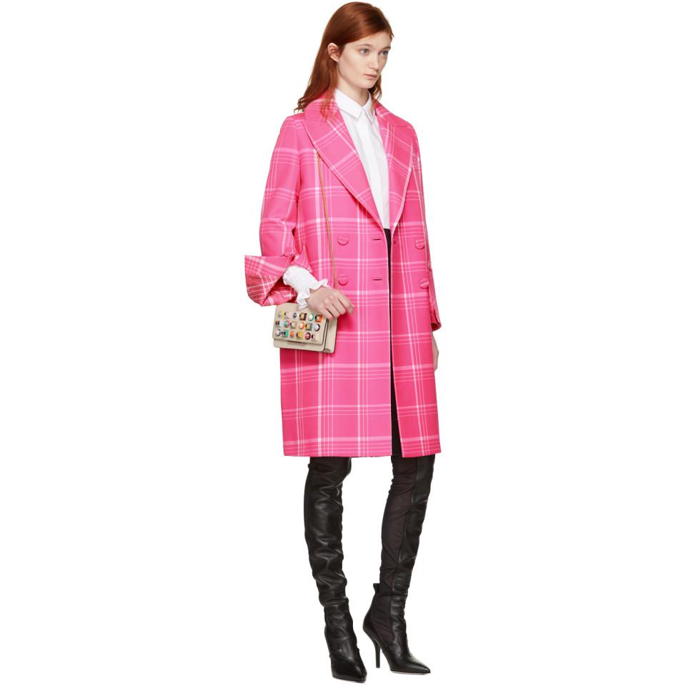 fendi pink coat