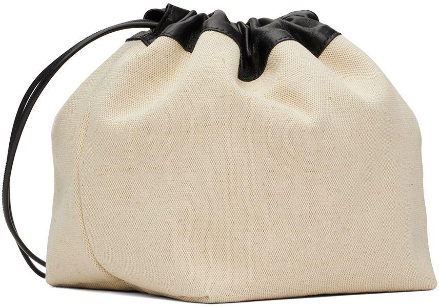 Jil Sander Off-white Dumpling Bag in Black | Lyst Jil Sander Off-white Dumpling Bag in Black | Lyst