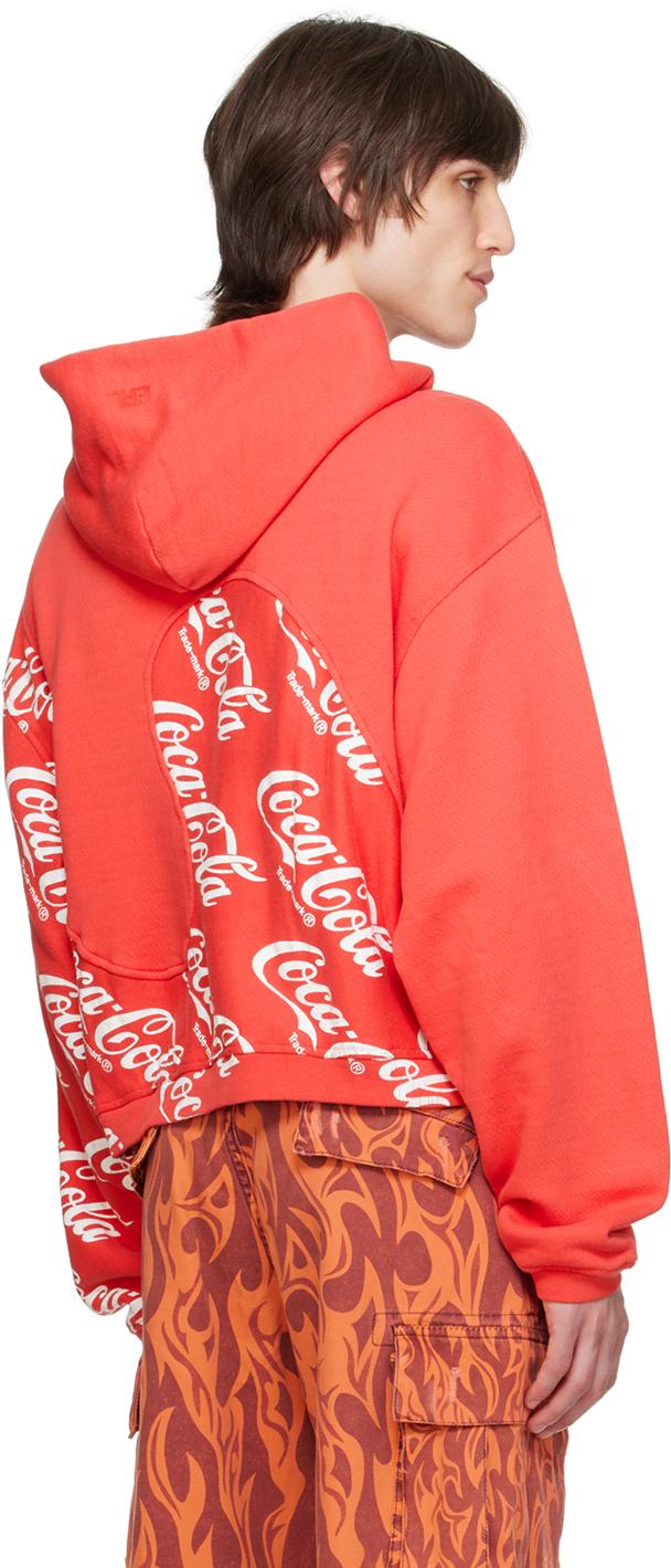 ERL Swirl Hoodie in Red for Men Lyst UK