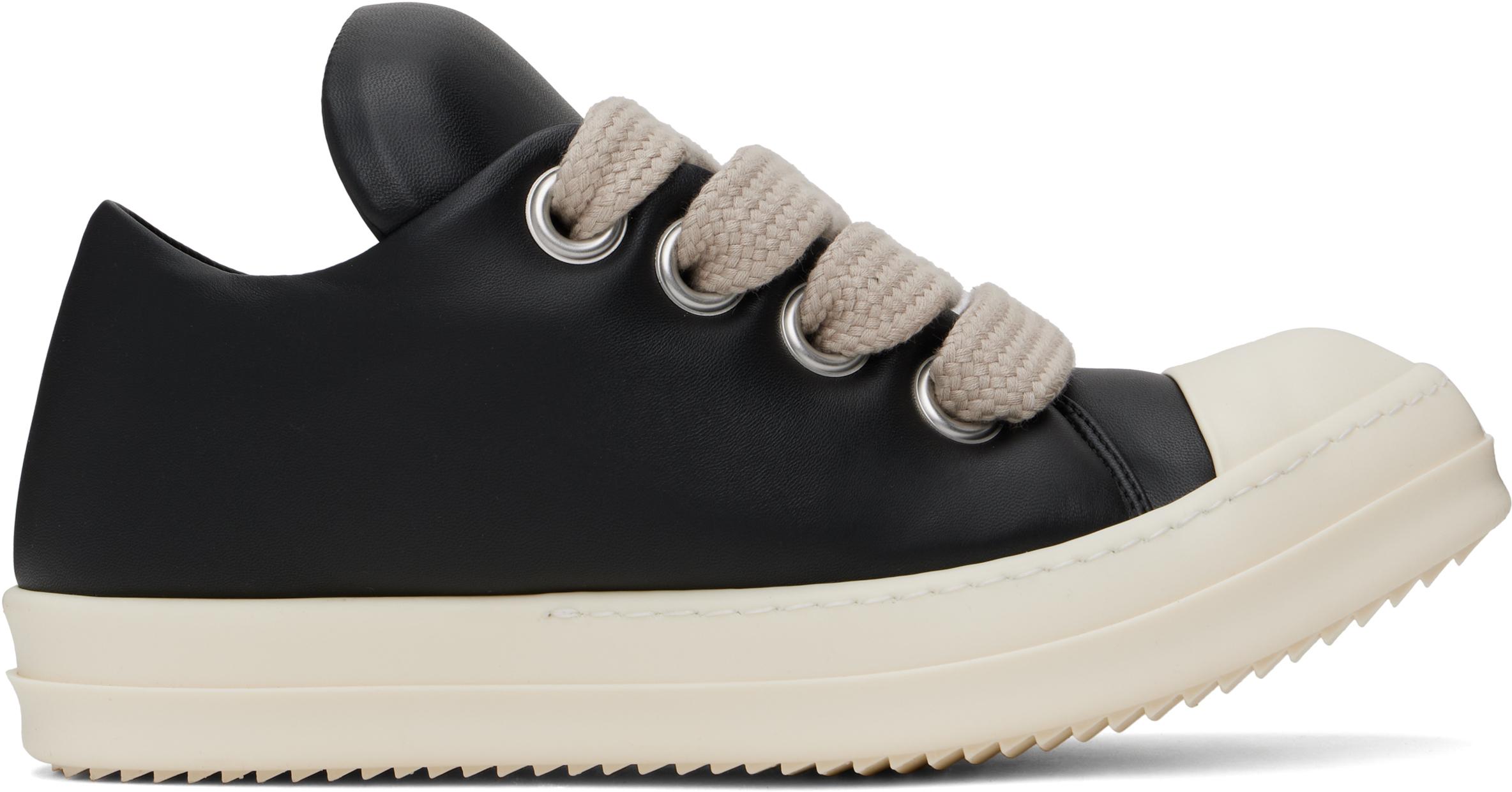 Rick Owens Hollywood Jumbolace Low Sneaks Sneakers in Black