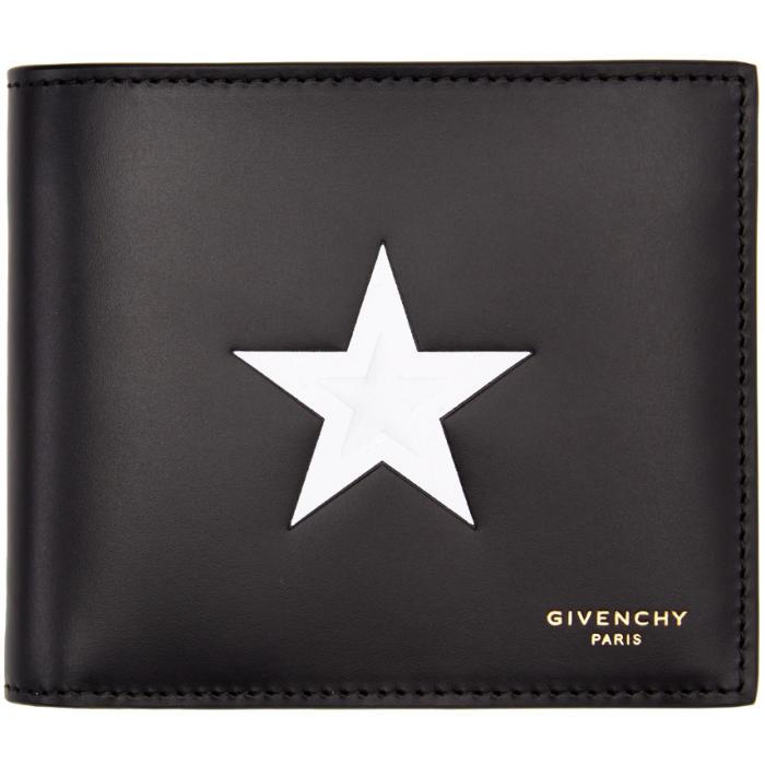 Givenchy Star Embossed leather Billfold Wallet $550 100% Authentic