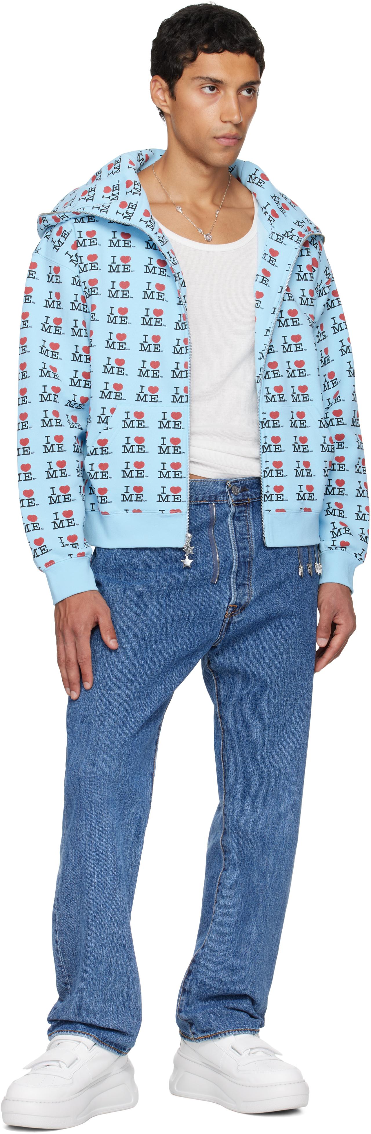 Ashley Williams Butterfly Hoodie in Blue for Men | Lyst UK