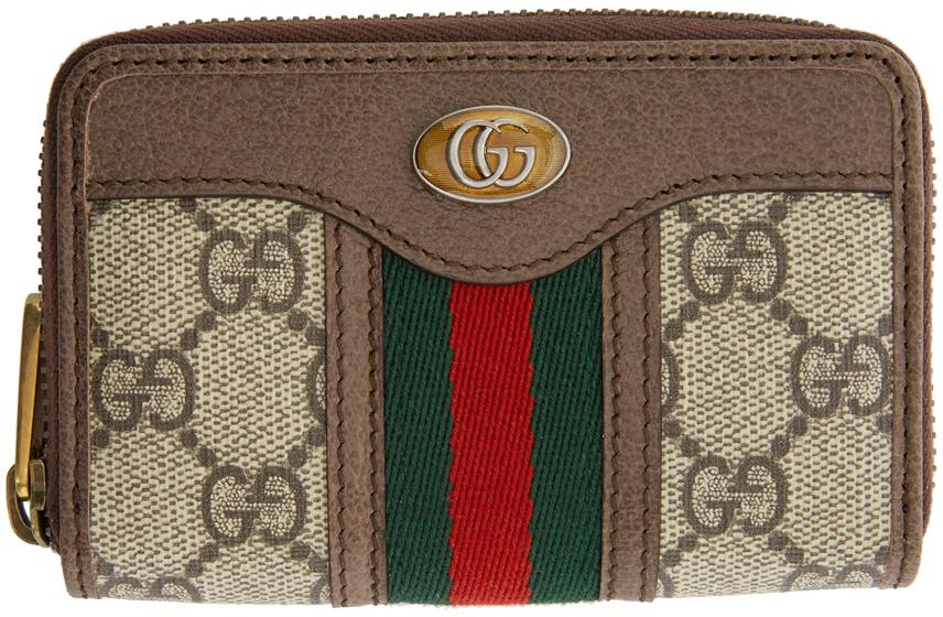 Gucci Canvas Ophidia gg Zip Around Card 