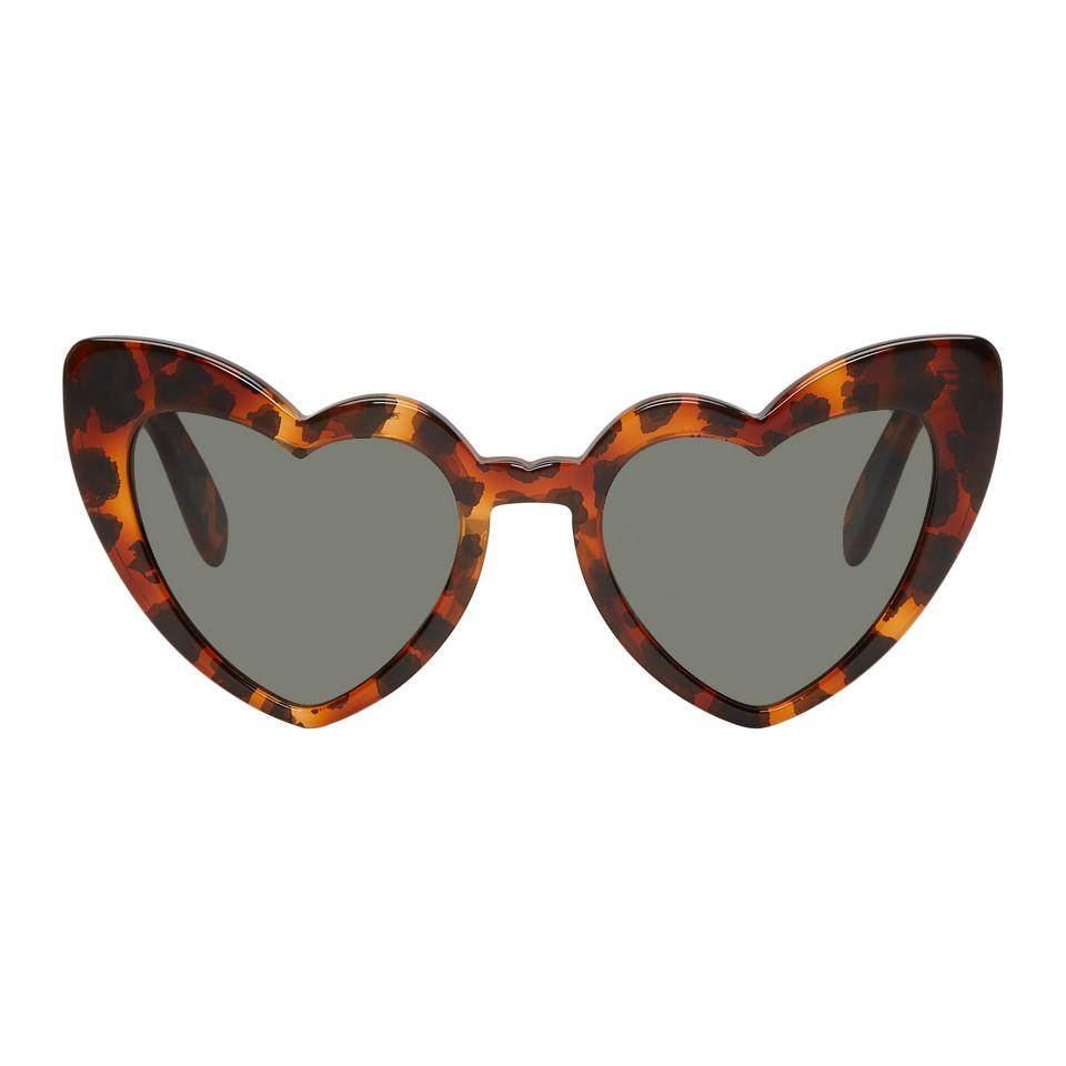 saint laurent tortoise shell sunglasses