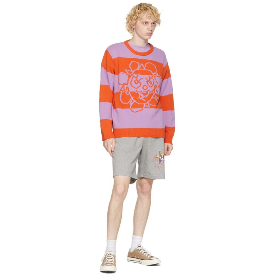 Marc Jacobs Orange And Purple Heaven By Crazy Daisy Striped