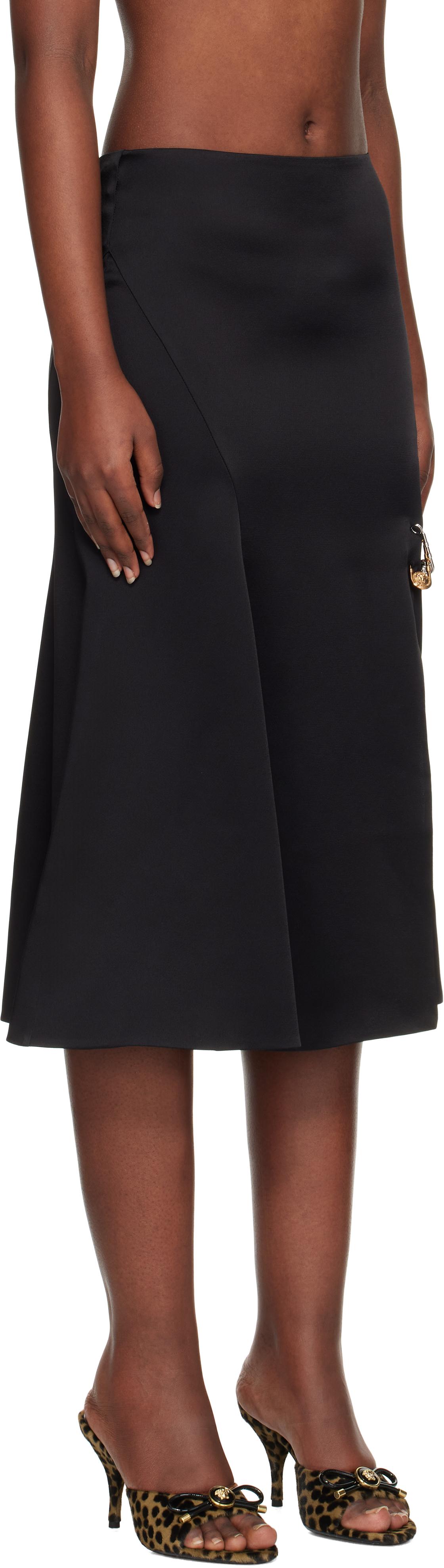 スカート VERSACE Woman Skirt Black 10188161A12258 1B000 Barocco Pleated Skirt Black,Print | VERSACE US