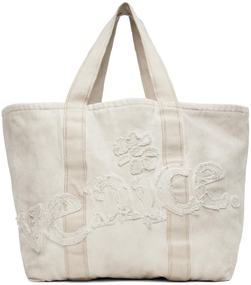 ERL ベージュ Venice トートバッグ ERL ベージュ Venice トートバッグ（ERL トートバッグ UNISEX