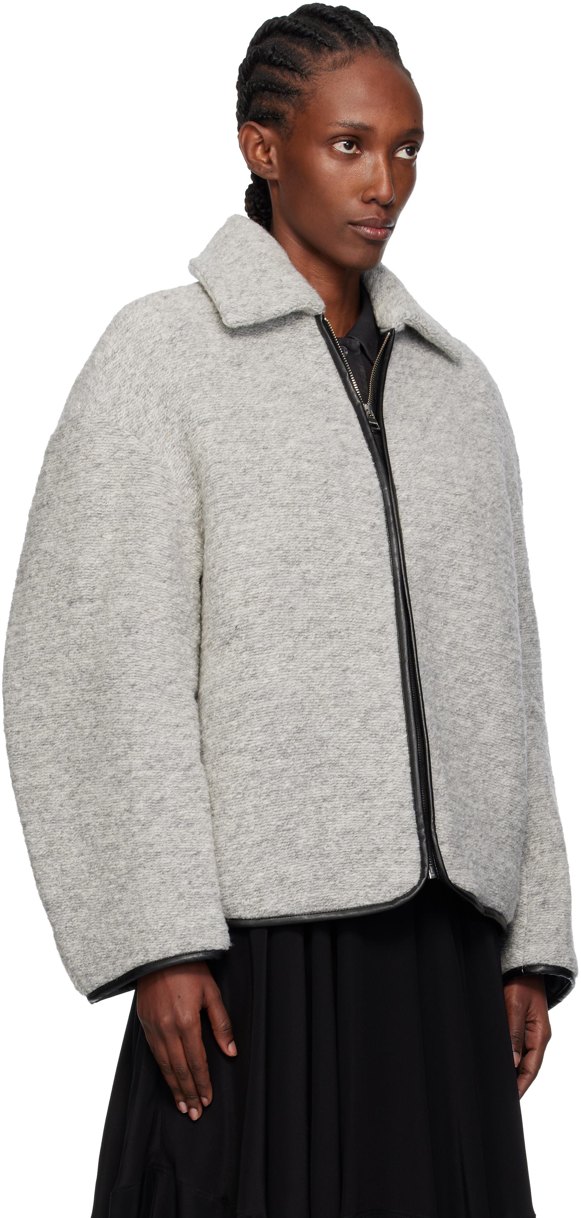 JW Anderson Contrast Trim Casual Jacket in Gray | Lyst