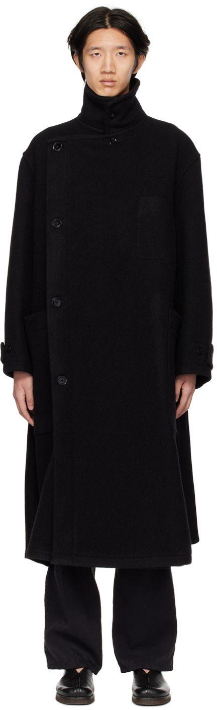 Lemaire Wrap Coat in Black for Men | Lyst
