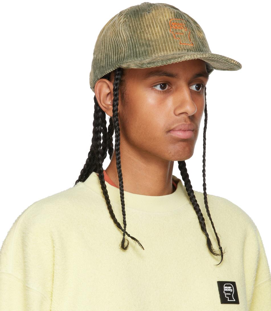 Brain Dead Corduroy Bleached Logo Cap 
