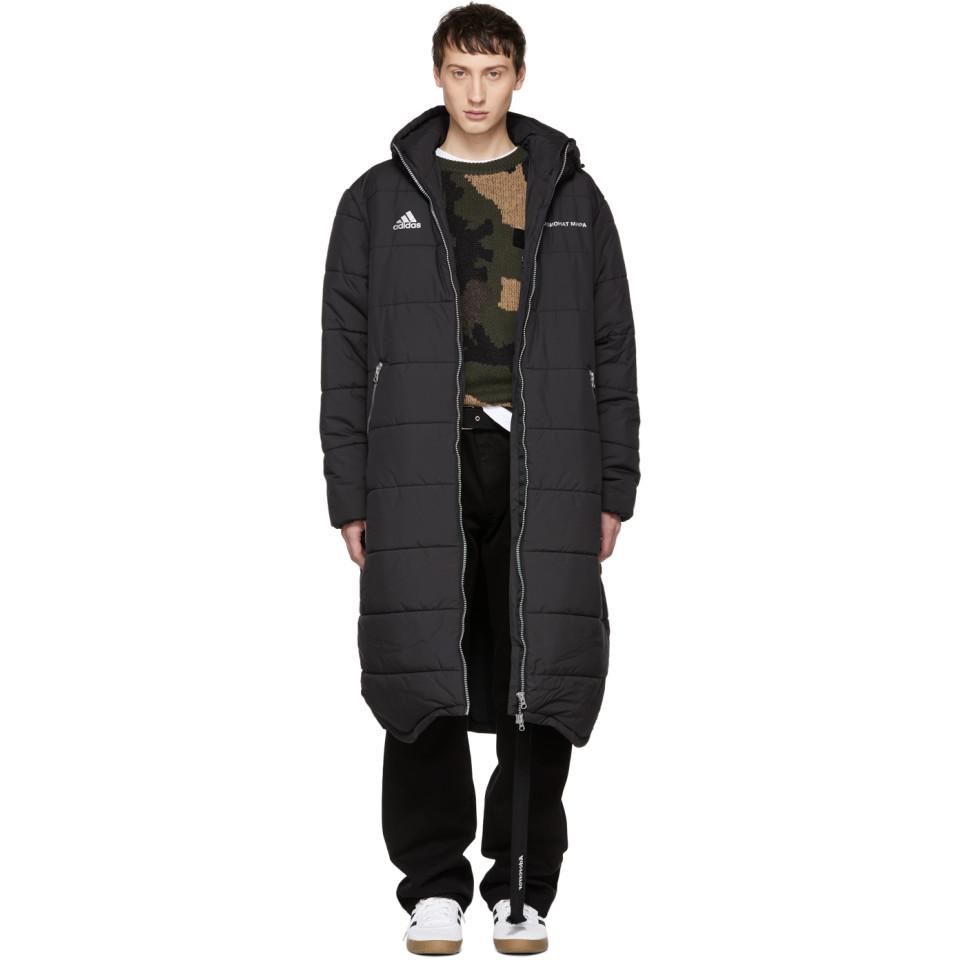 black adidas padded jacket