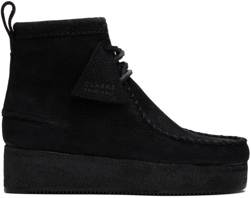 Clarks Black Wallabee Craft Boots | Lyst
